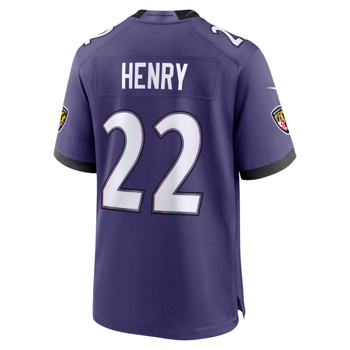 Men's Baltimore Ravens Derrick Henry Purple Team Jersey