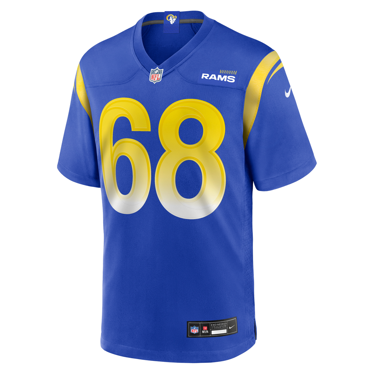 Men's Los Angeles Rams David Quessenberry Royal Team Jersey
