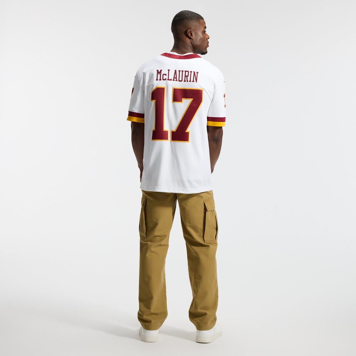 Men's Washington Commanders Terry McLaurin White Stitched Jersey