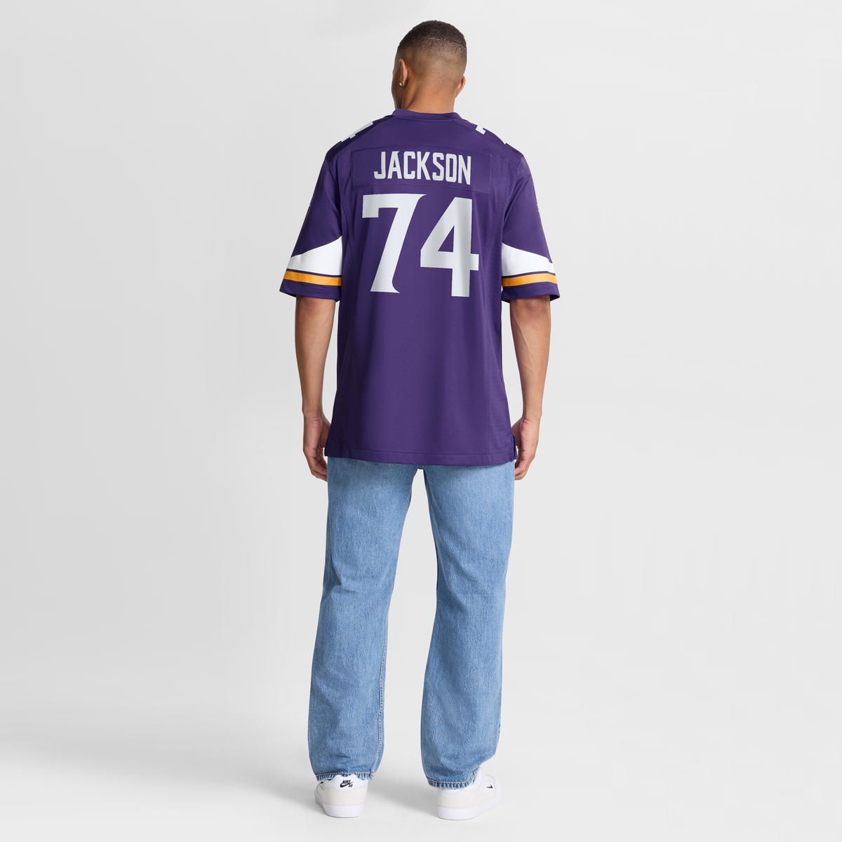 Men's Minnesota Vikings Donovan Jackson Purple Game Player Jersey