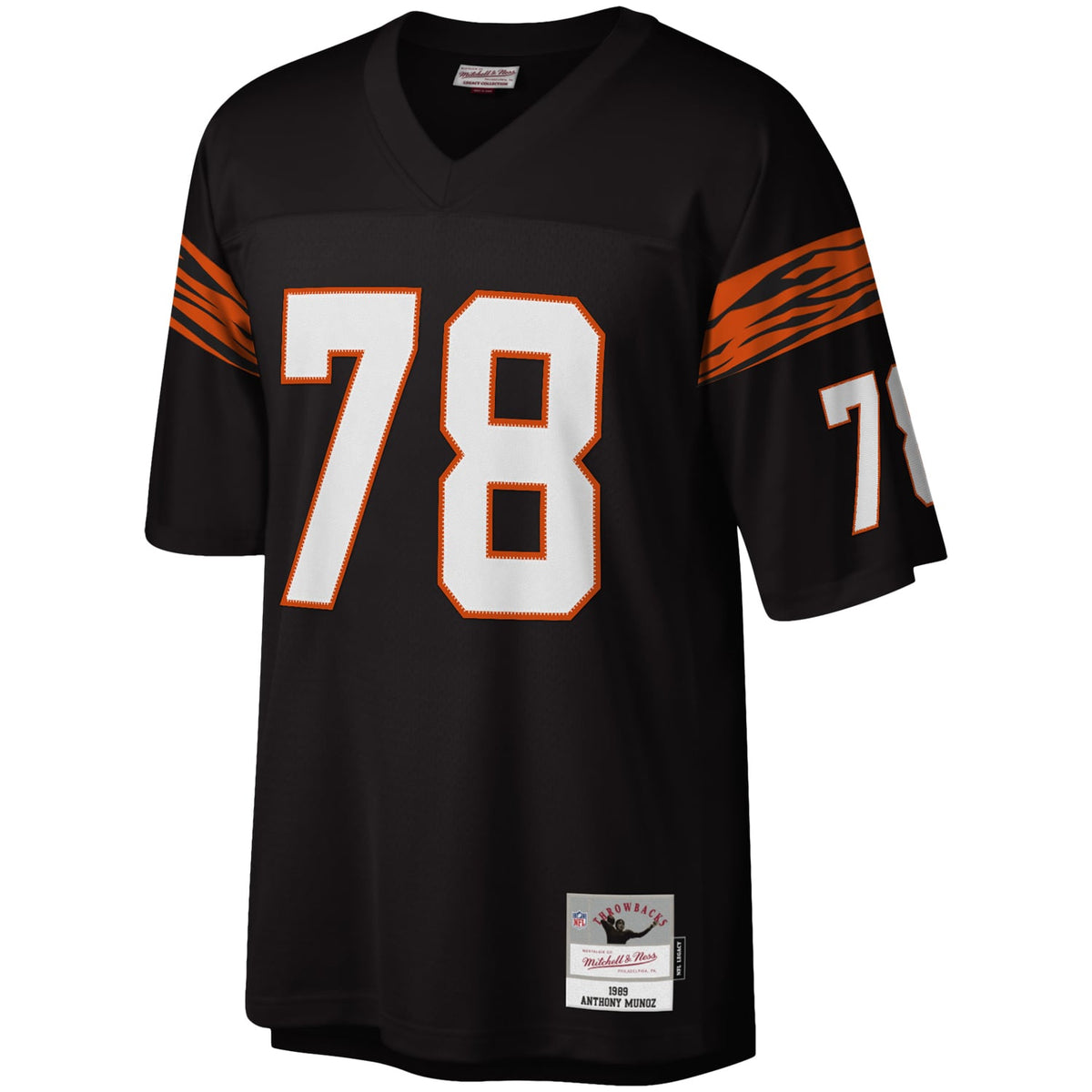 Men's Cincinnati Bengals Anthony Muñoz Black Legacy Replica Jersey
