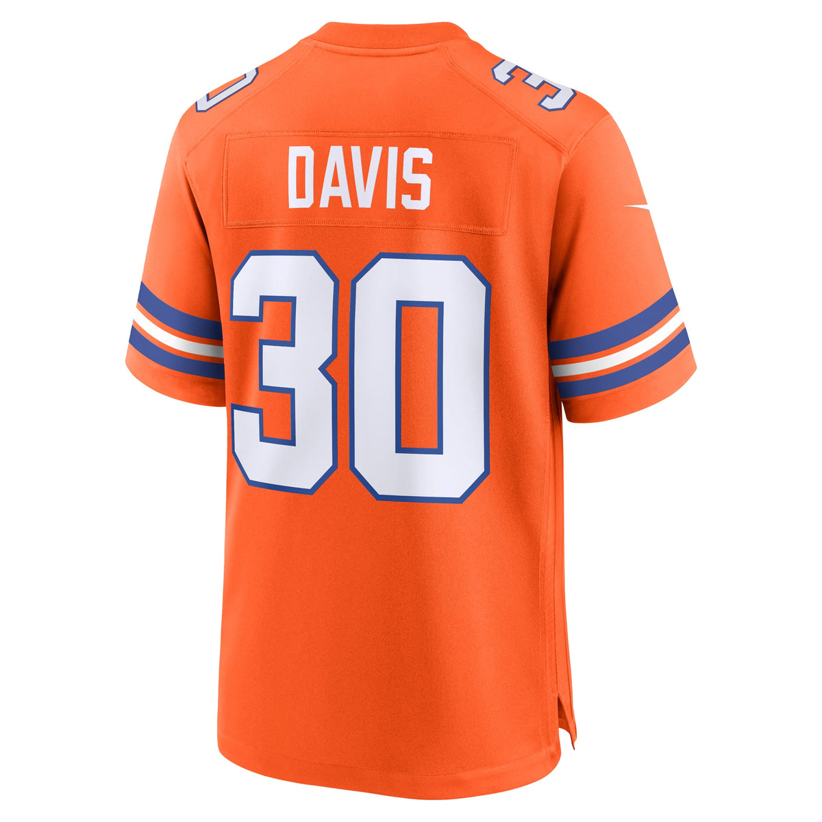 Men's Denver Broncos Terrell Davis Orange Retired Player Alternate Jersey