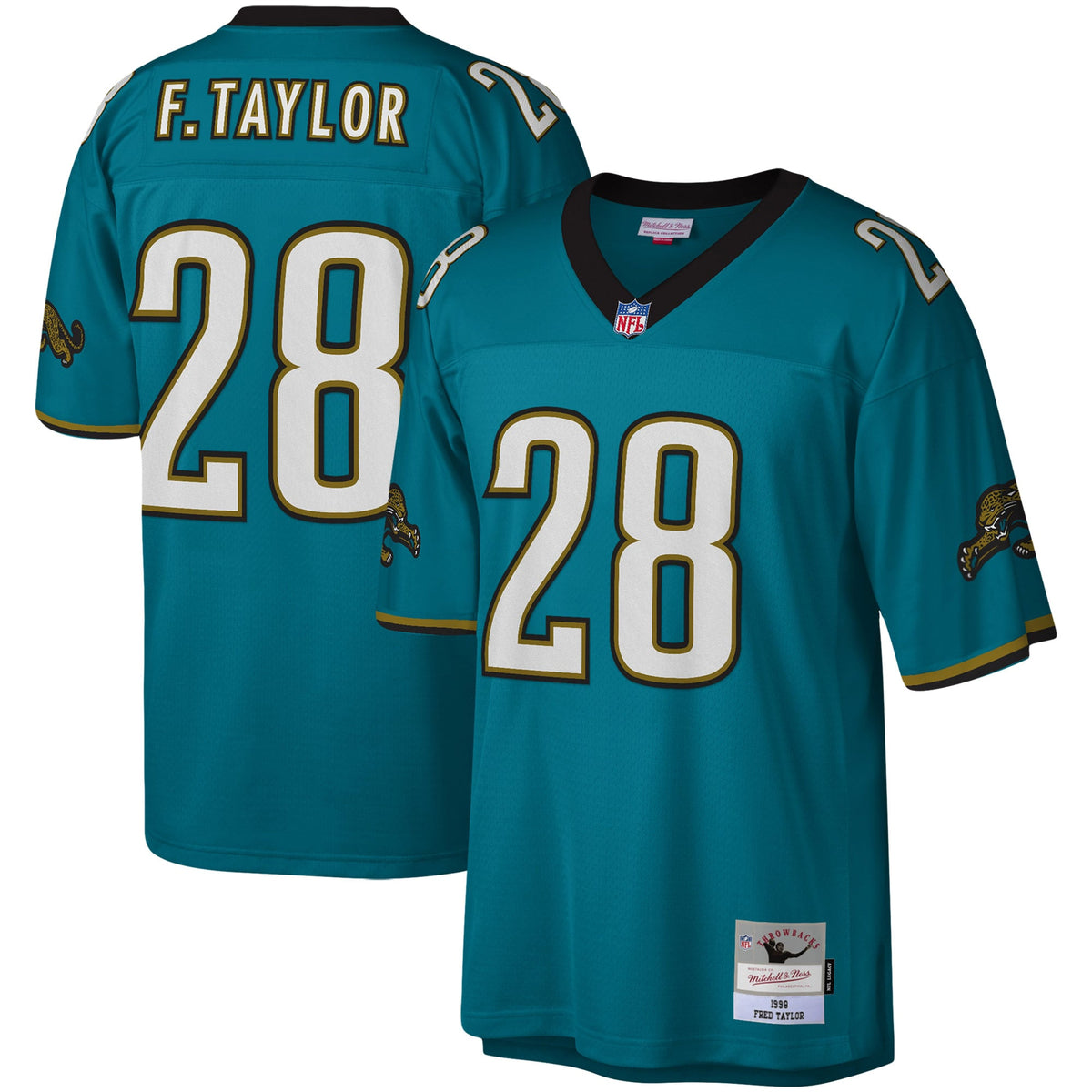 Men's Jacksonville Jaguars Fred Taylor White Legacy Replica Jersey