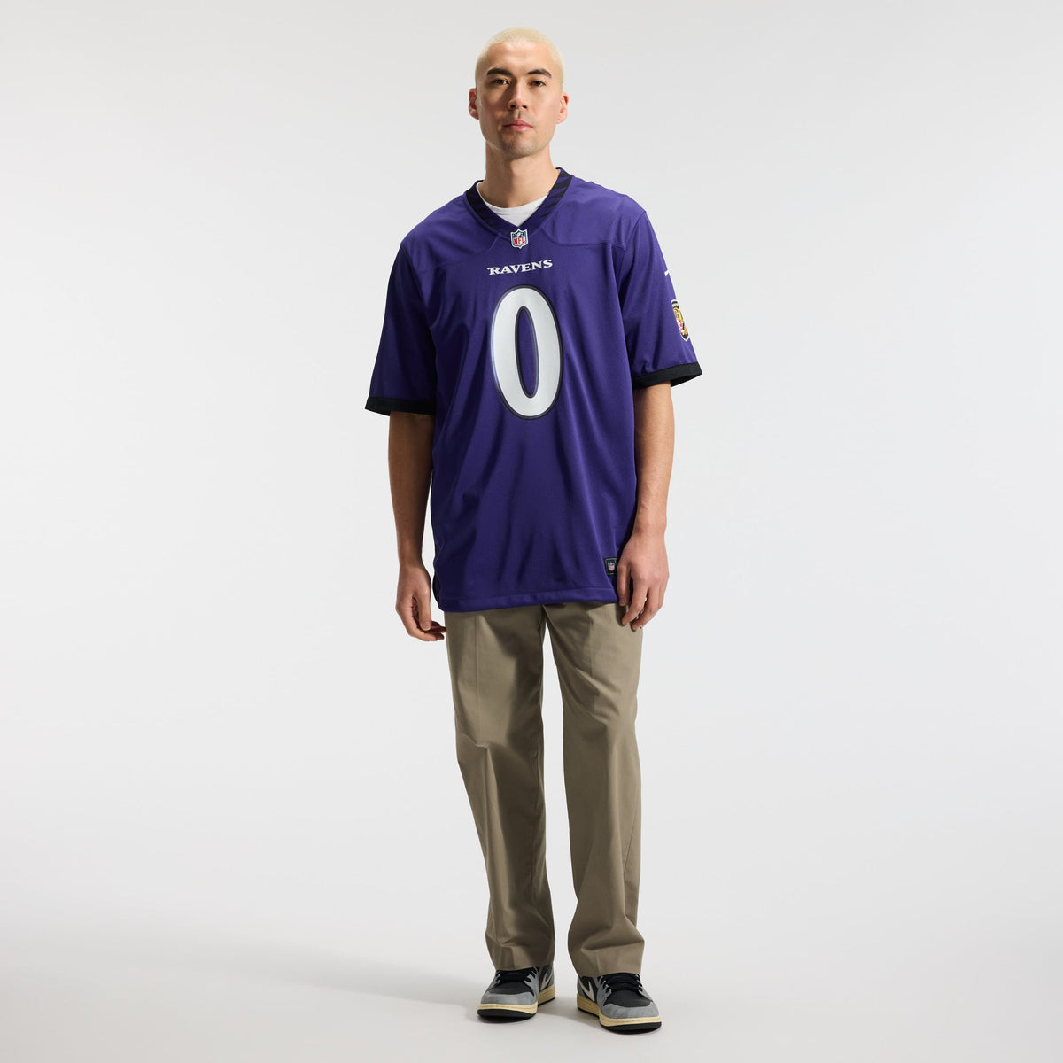 Men's Baltimore Ravens Roquan Smith Purple Team Jersey