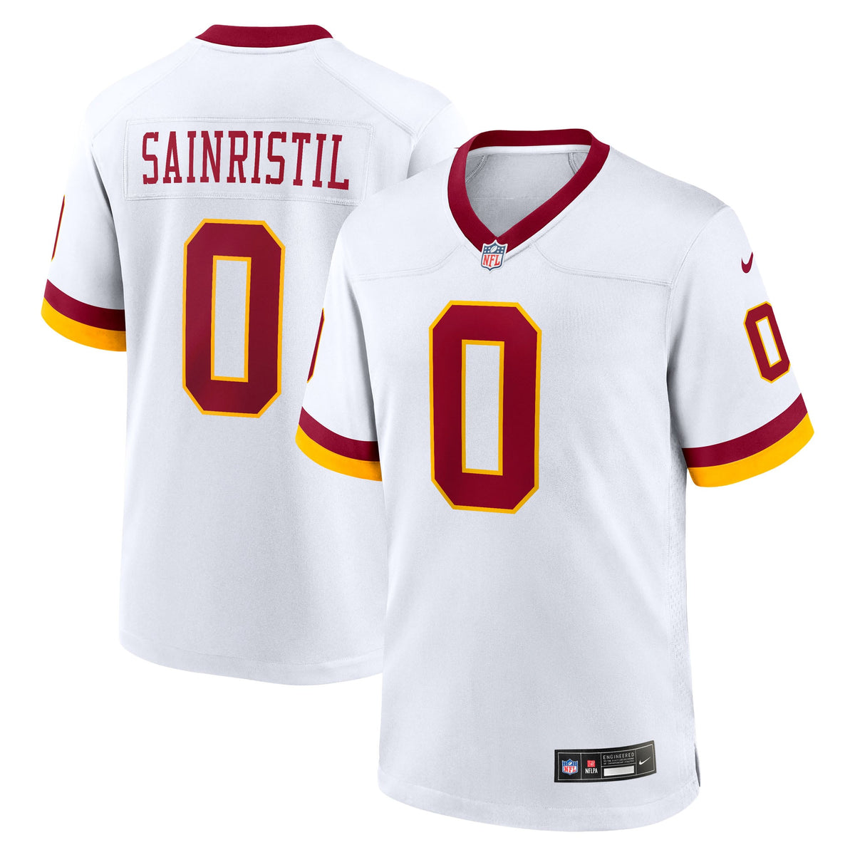 Men's Washington Commanders Mike Sainristil Black Hail Raiser Alternate Jersey