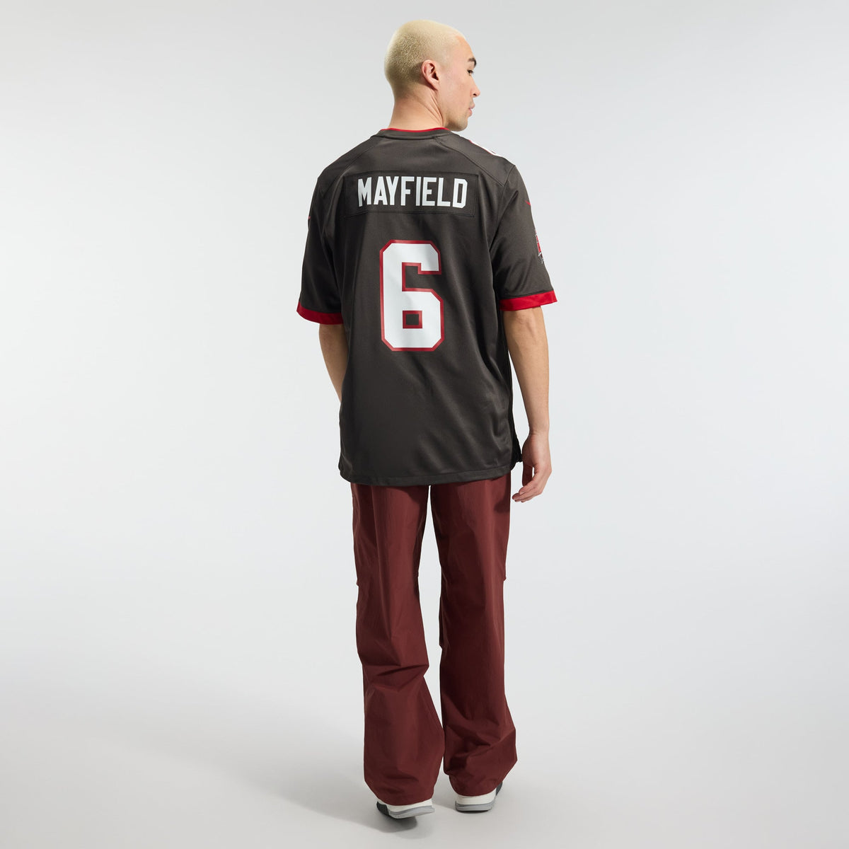 Men's Tampa Bay Buccaneers Baker Mayfield Pewter Alternate Game Player Jersey
