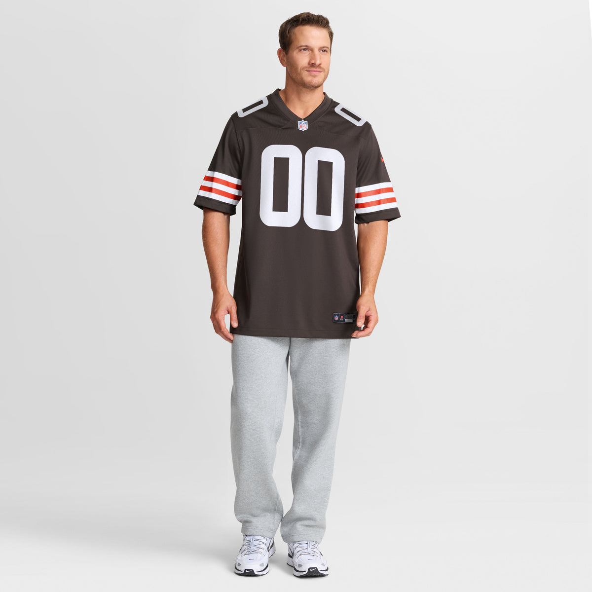 Men's Cleveland Browns Denzel Boston Brown Jersey