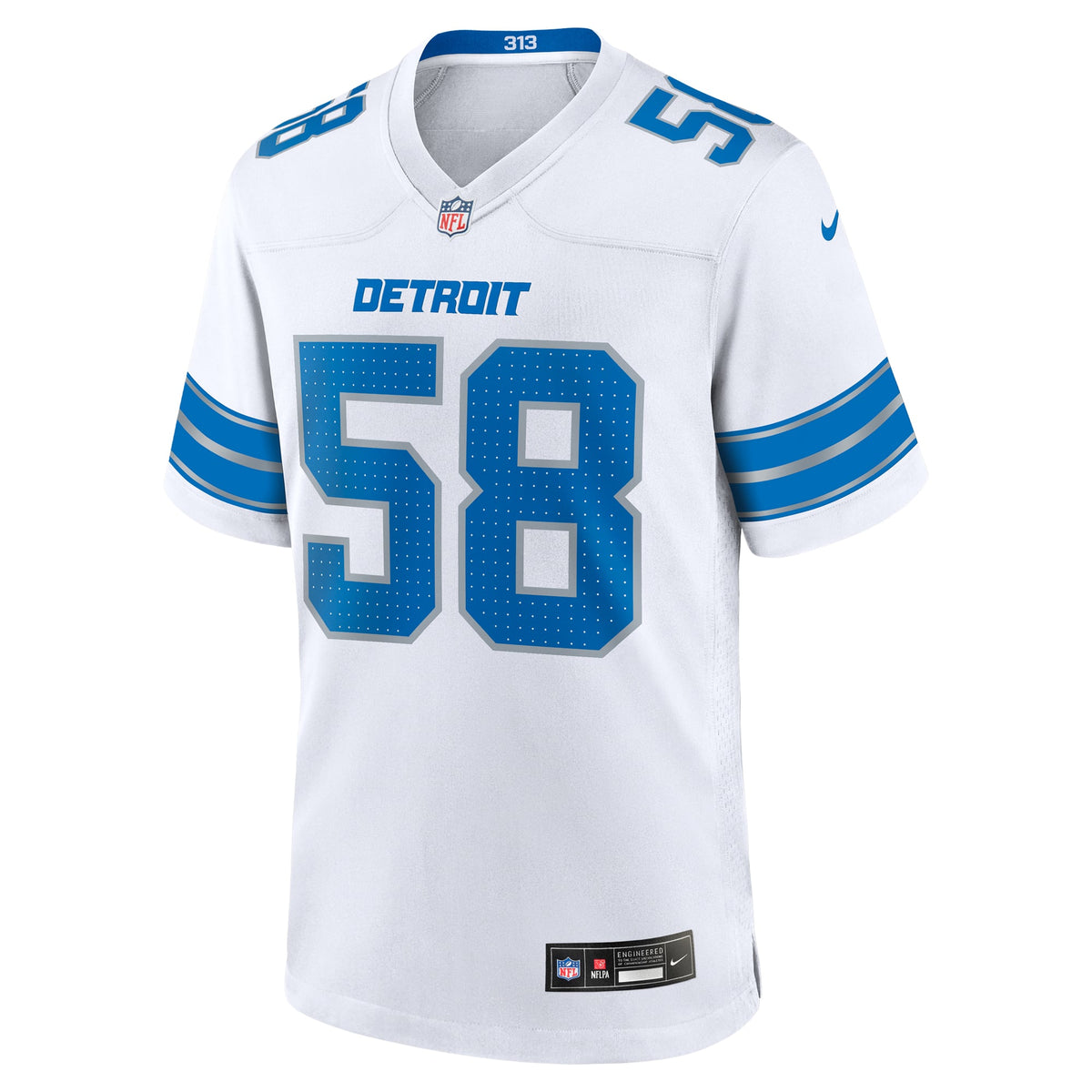 Men's Detroit Lions Penei Sewell White Jersey