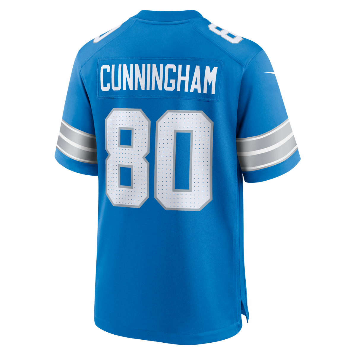 Men's Detroit Lions Malik Cunningham Blue Team Jersey
