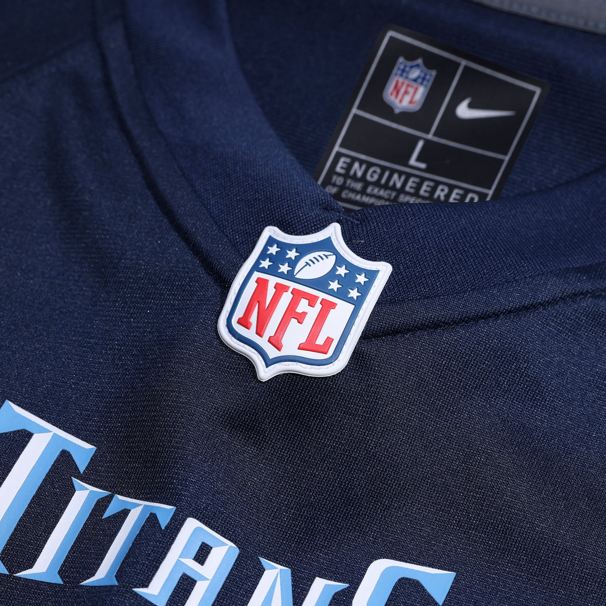 Men's Tennessee Titans Calvin Ridley Navy Game Player Jersey