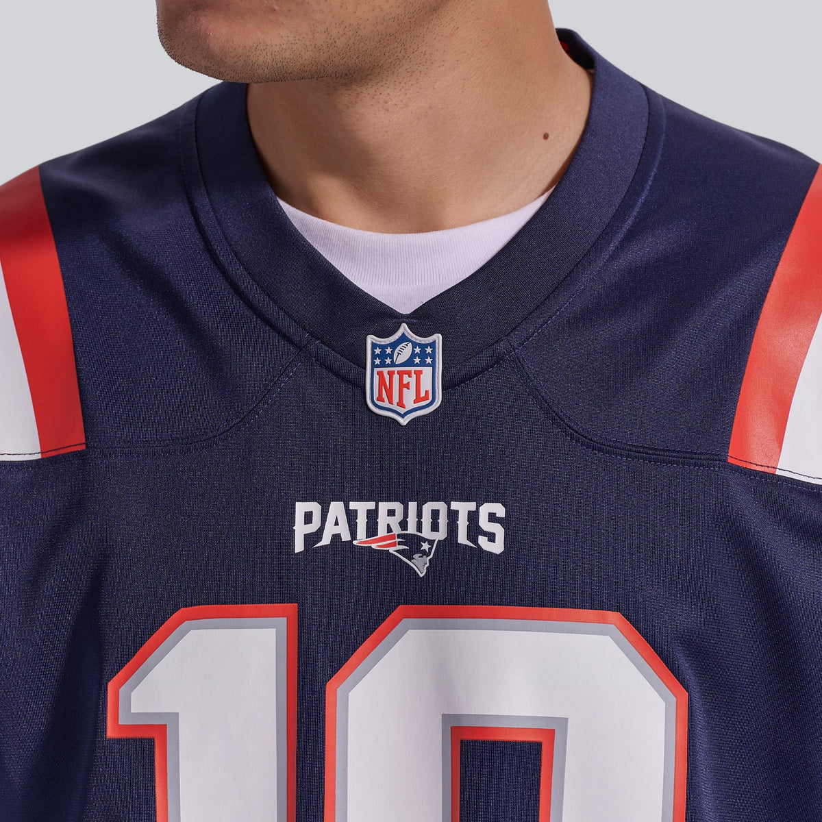 Men's New England Patriots Drake Maye Navy Player Jersey