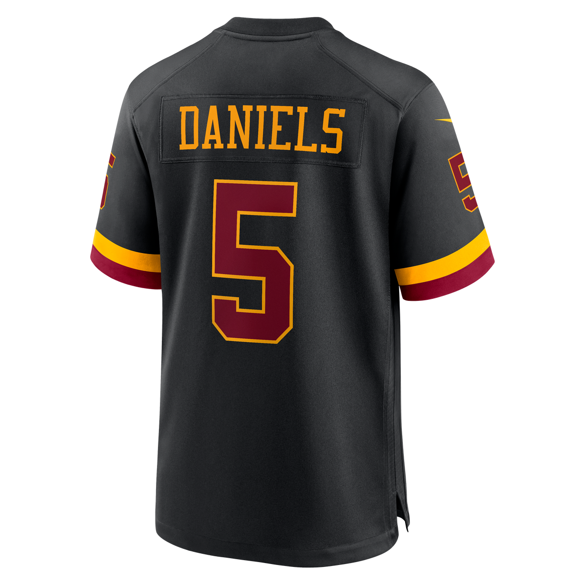 Hail Raiser Men's Washington Commanders Jayden Daniels Black Alternate Jersey