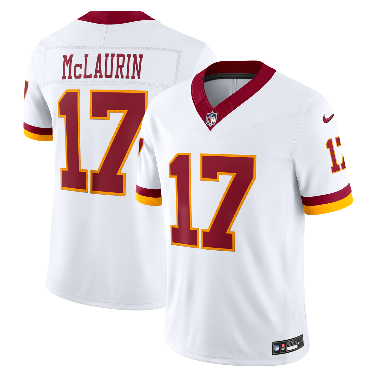 Men's Washington Commanders Terry McLaurin White Stitched Jersey