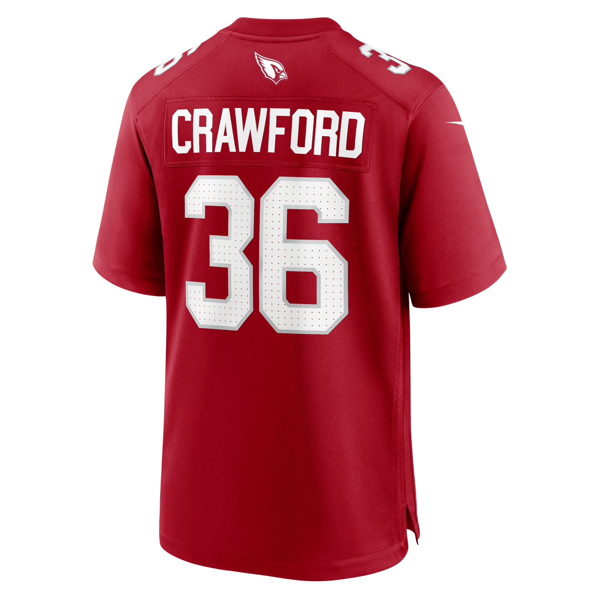 Men's Arizona Cardinals Kitan Crawford Cardinal Team Jersey