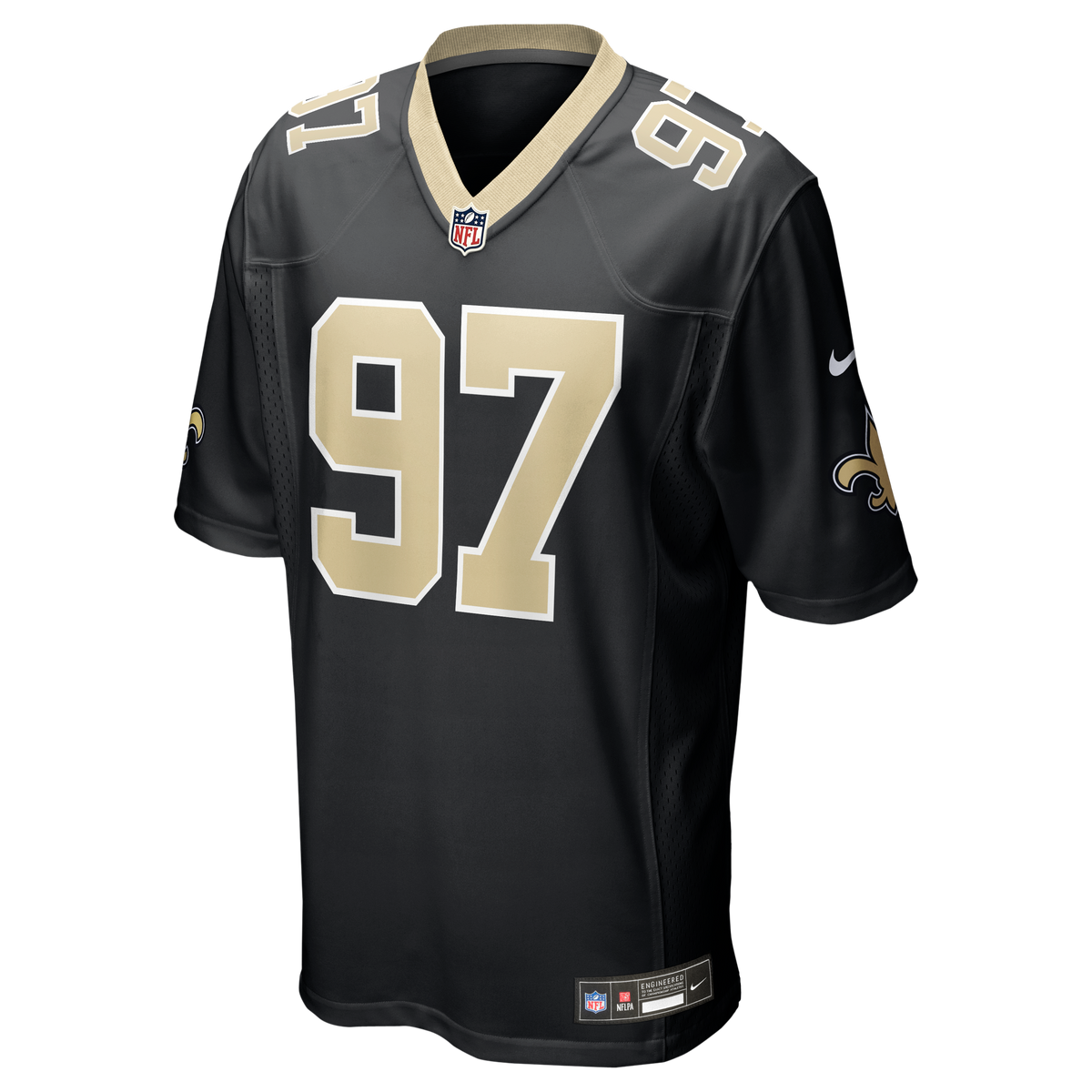 Men's New Orleans Saints Khristian Boyd Black Jersey