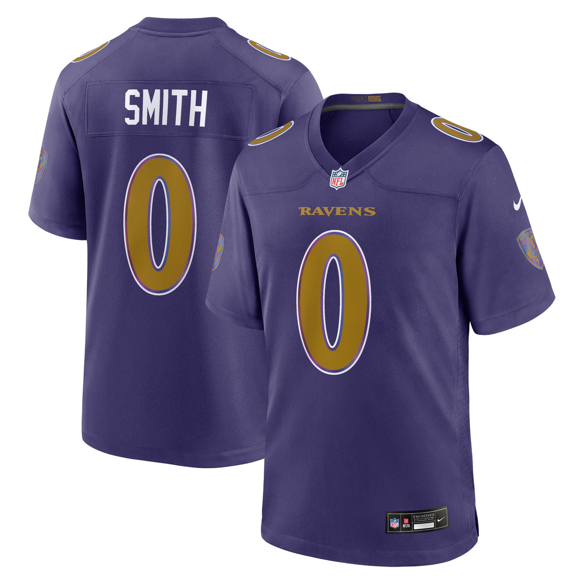 Men's Baltimore Ravens Roquan Smith Black Alternate Jersey