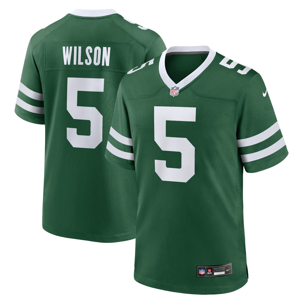 Men's New York Jets Garrett Wilson Legacy White Jersey