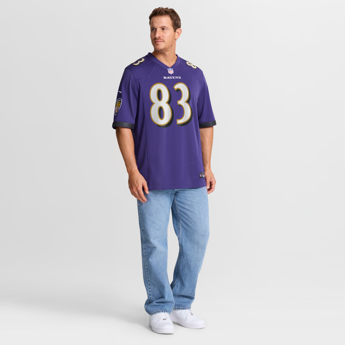 Men's Baltimore Ravens LaJohntay Wester Purple Team Jersey