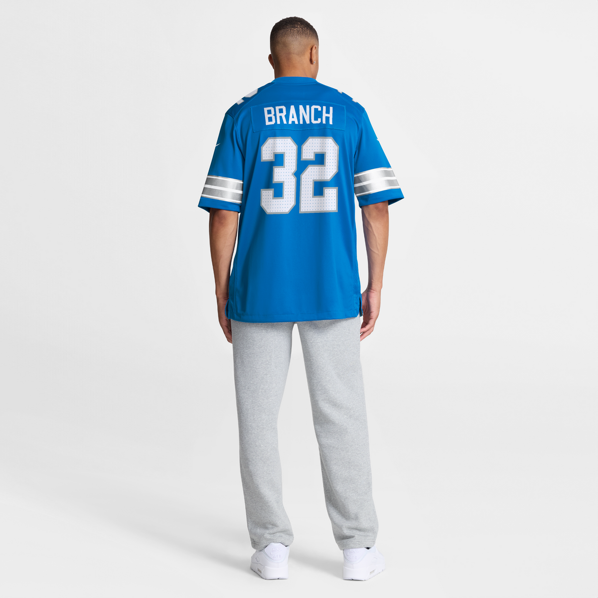 Men's Detroit Lions Brian Branch Blue Jersey