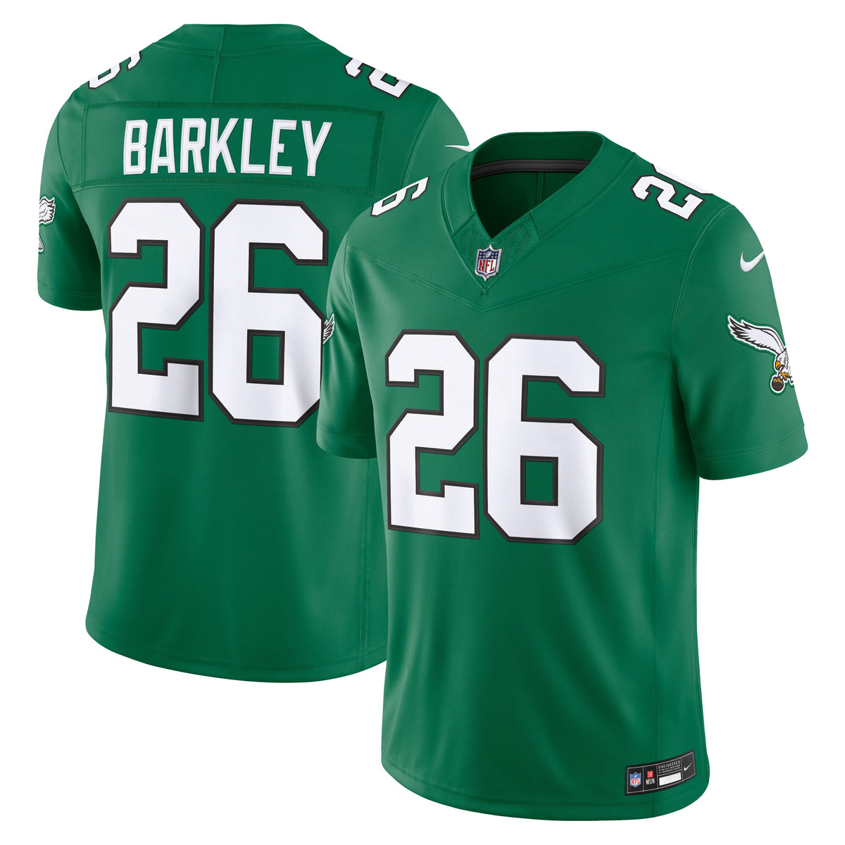 Men's Philadelphia Eagles Saquon Barkley White Stitched Jersey