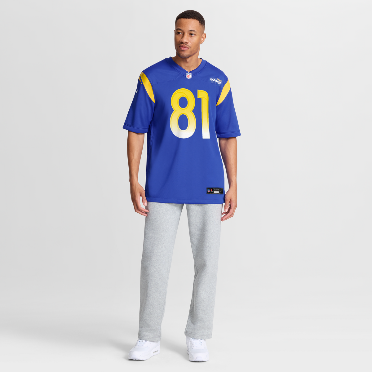 Men's Los Angeles Rams Torry Holt Royal Game Retired Player Jersey