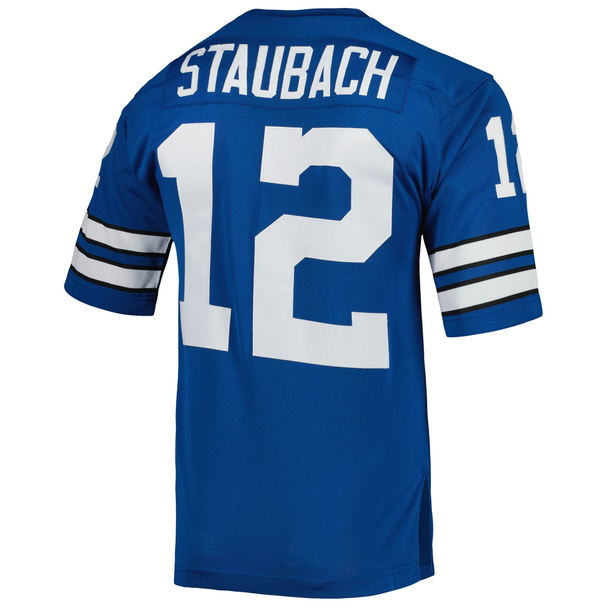 Men's Dallas Cowboys 1971 Roger Staubach Royal Throwback Retired Player Jersey