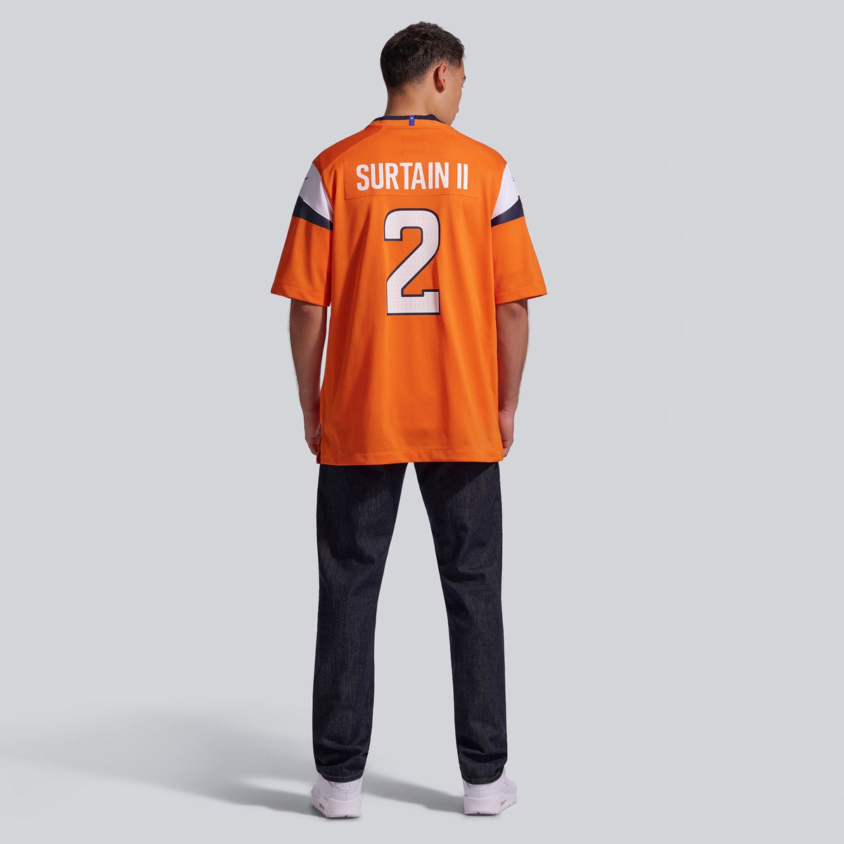 Men's Denver Broncos Patrick Surtain II Orange Team Jersey