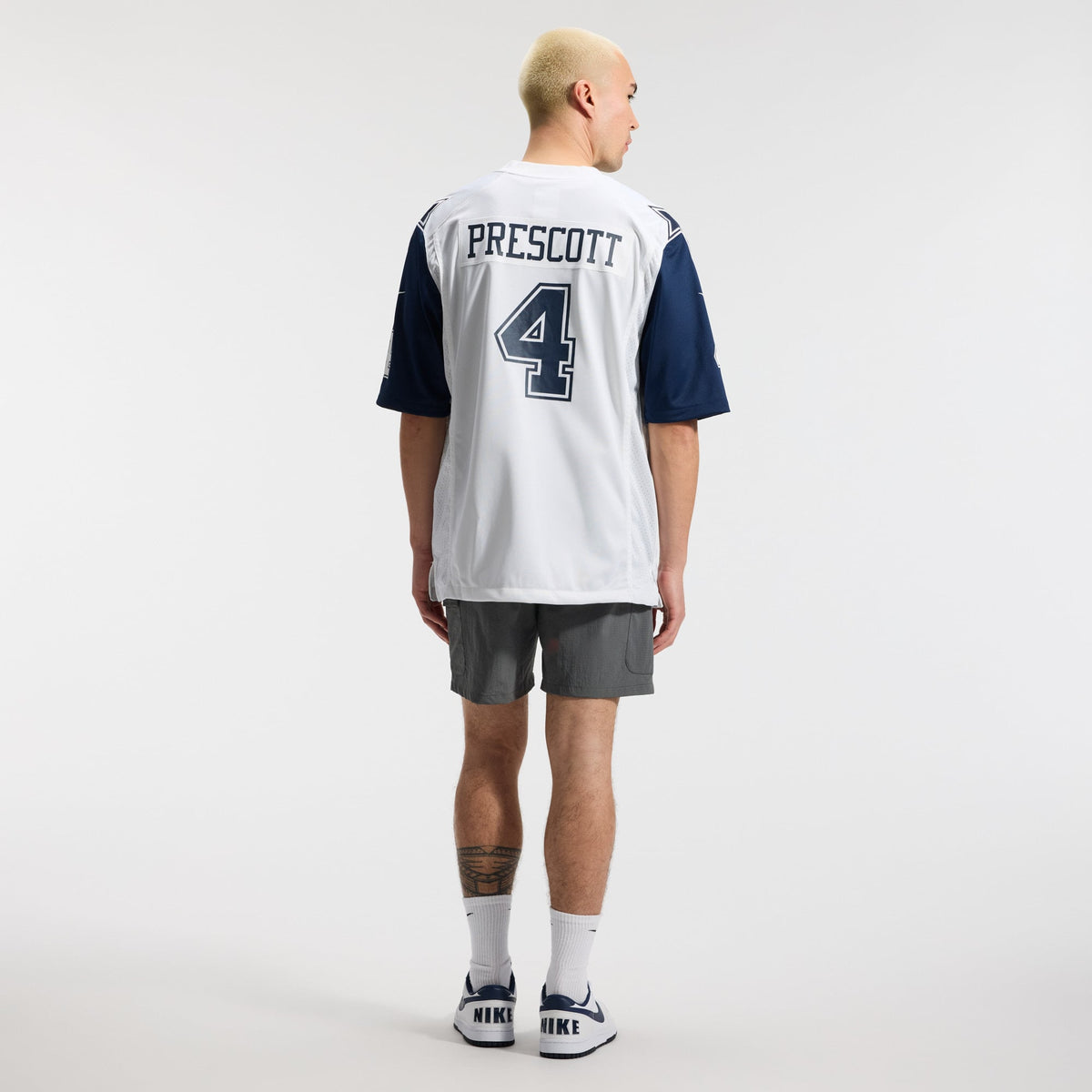Men's Dallas Cowboys Dak Prescott White Alternate Game Team Jersey