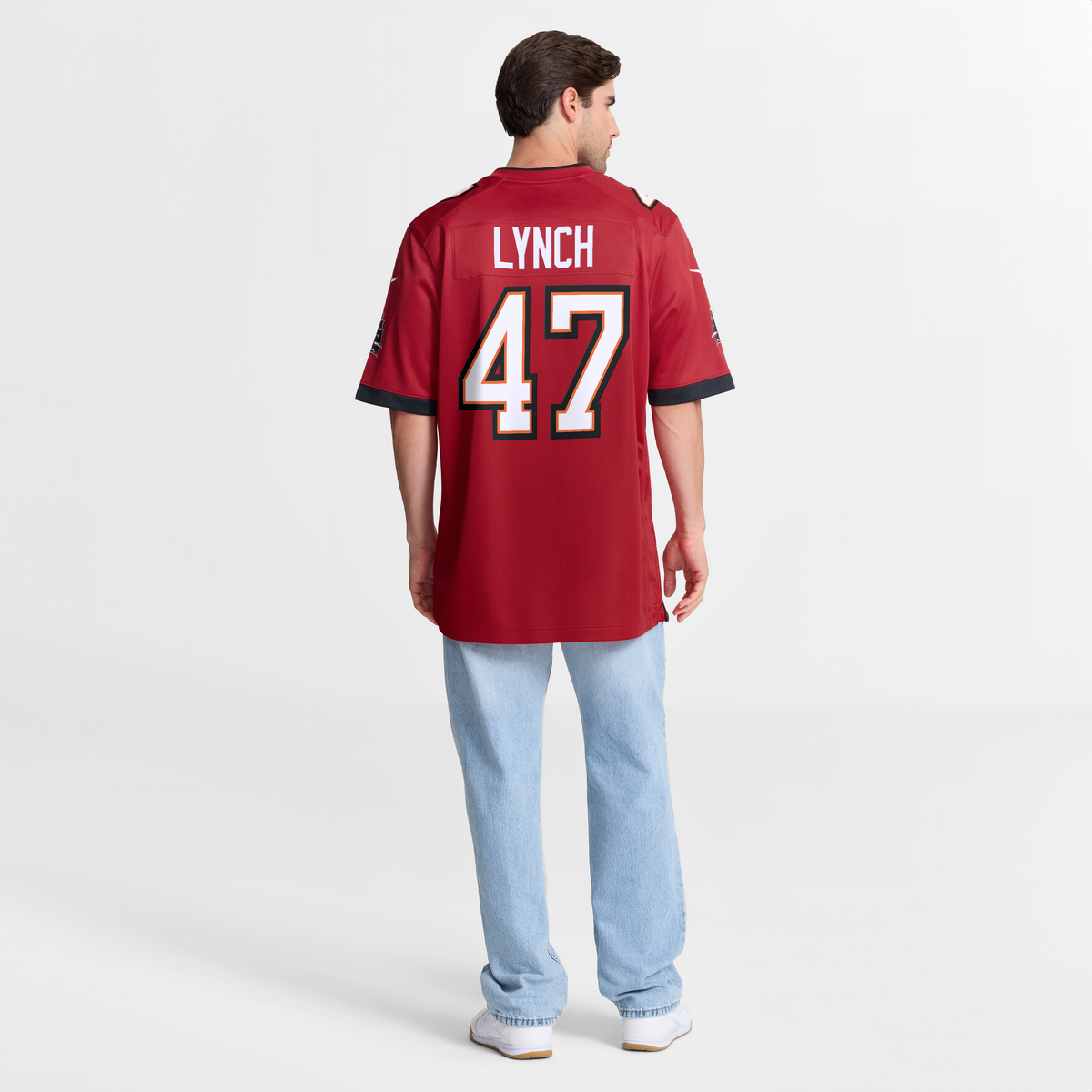 Men's Tampa Bay Buccaneers John Lynch Red Game Retired Player Jersey