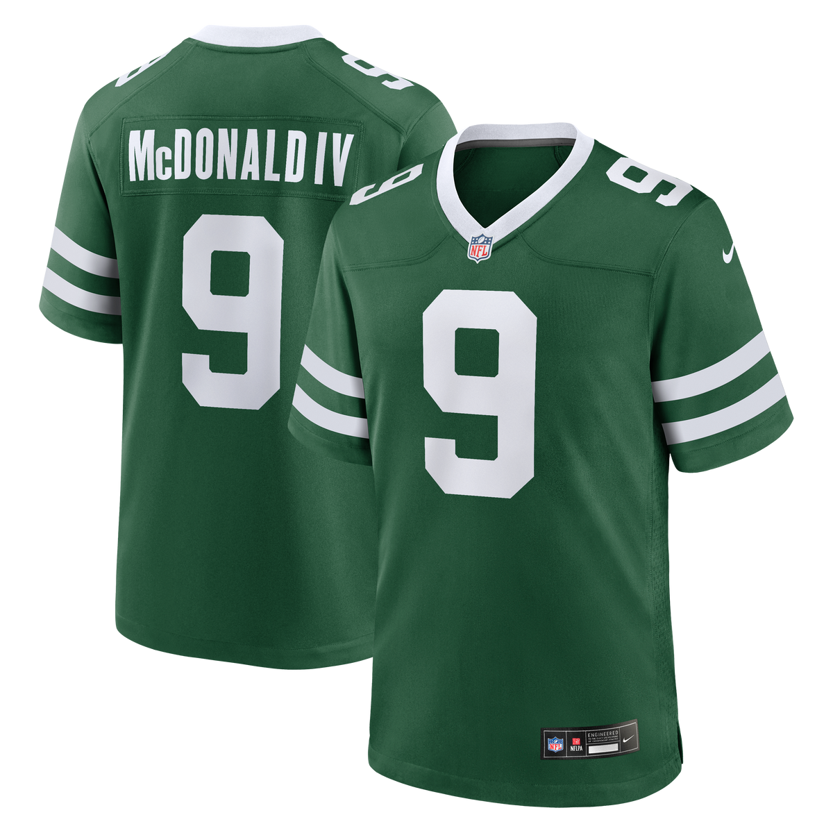 Men's New York Jets Will McDonald IV Legacy Green Team Jersey