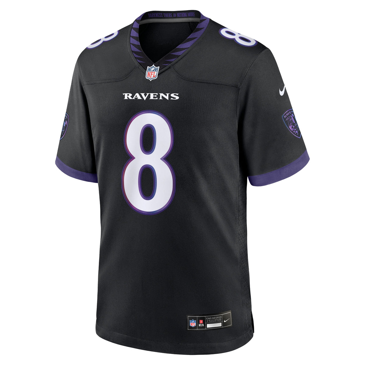 Men's Baltimore Ravens Lamar Jackson White Jersey