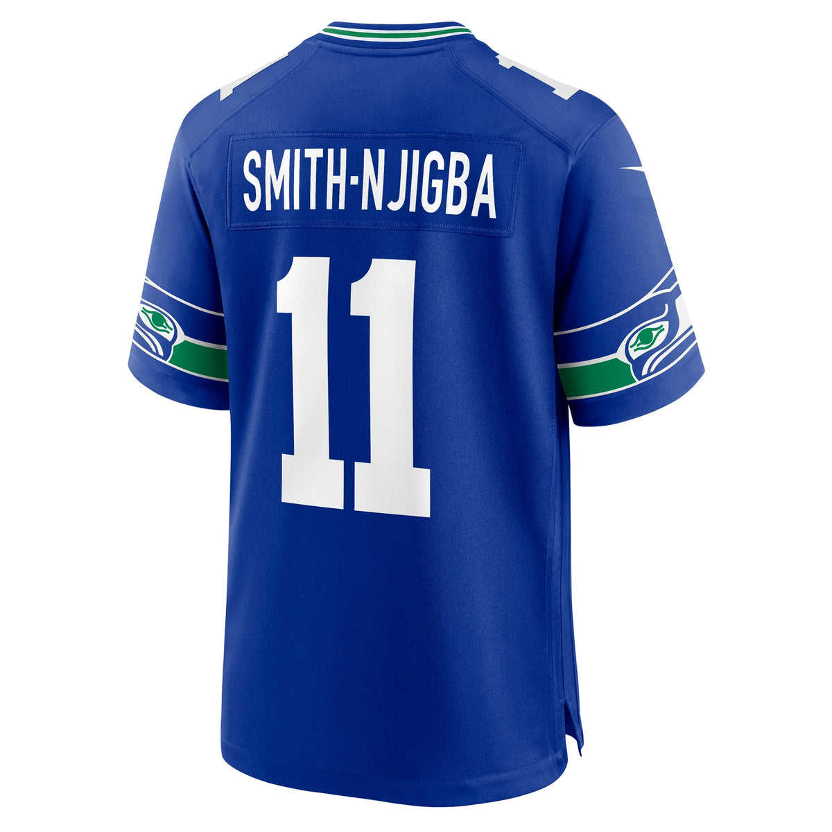Men's Seattle Seahawks Jaxon Smith Njigba Royal Throwback Player Jersey