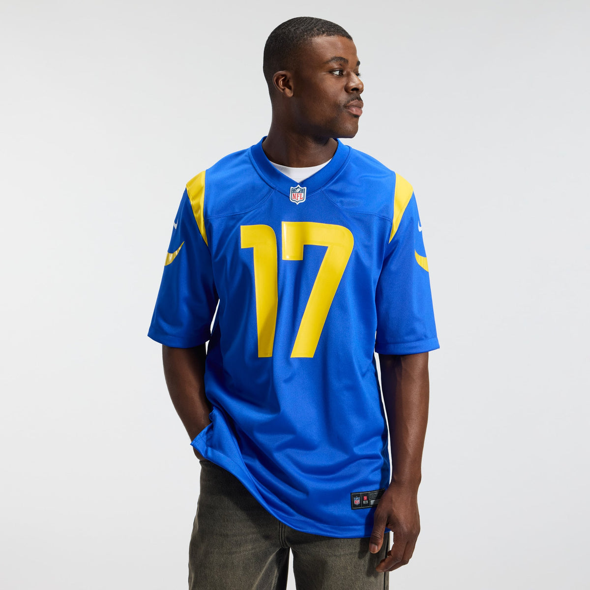 Men's Los Angeles Rams Davante Adams Royal Team Game Player Jersey