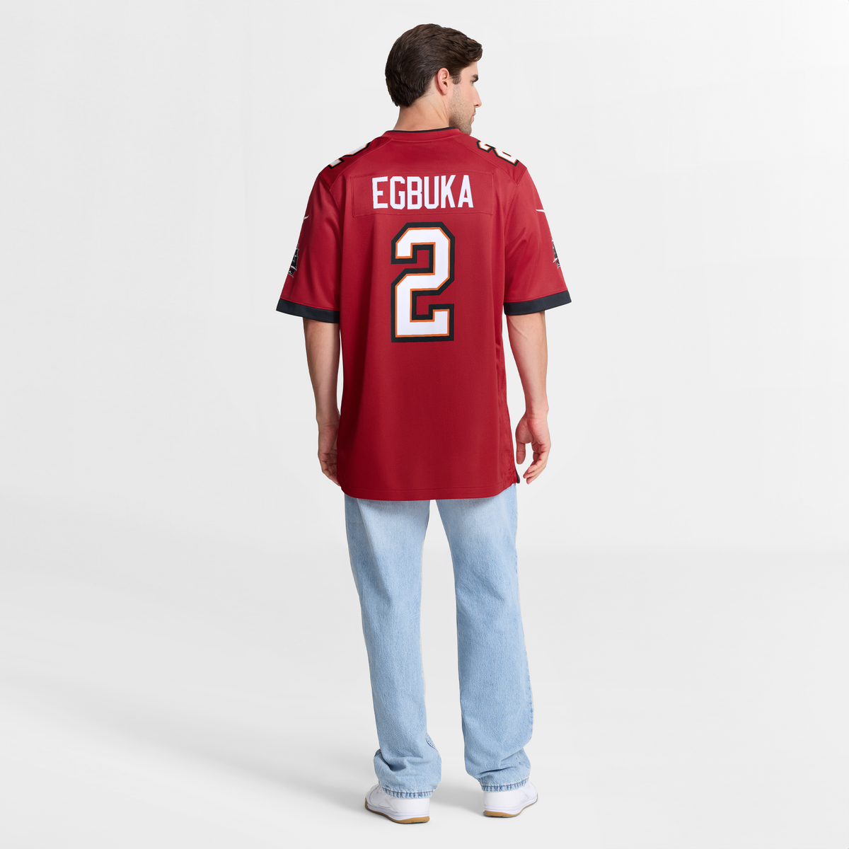 Men's Tampa Bay Buccaneers Emeka Egbuka Red Team Jersey