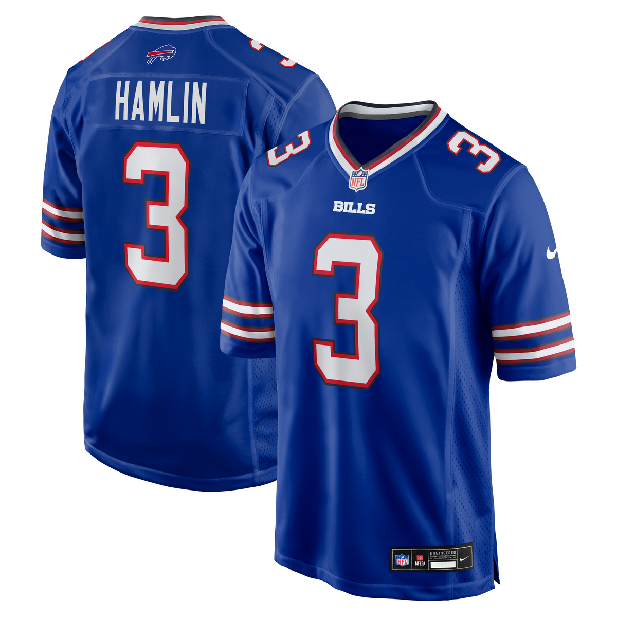 Men's Buffalo Bills Damar Hamlin White Jersey