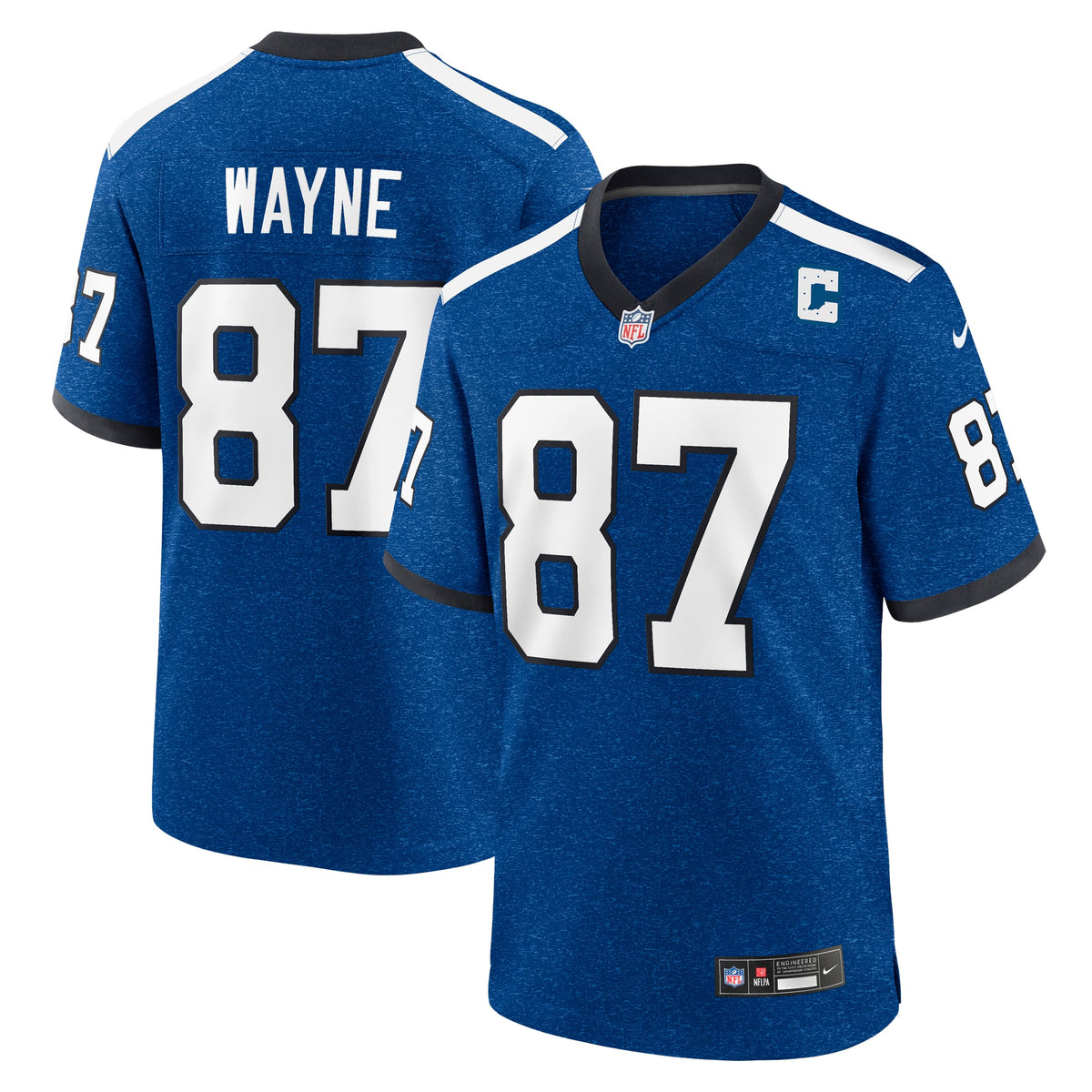 Men's Indianapolis Colts Reggie Wayne Royal Retired Player Jersey