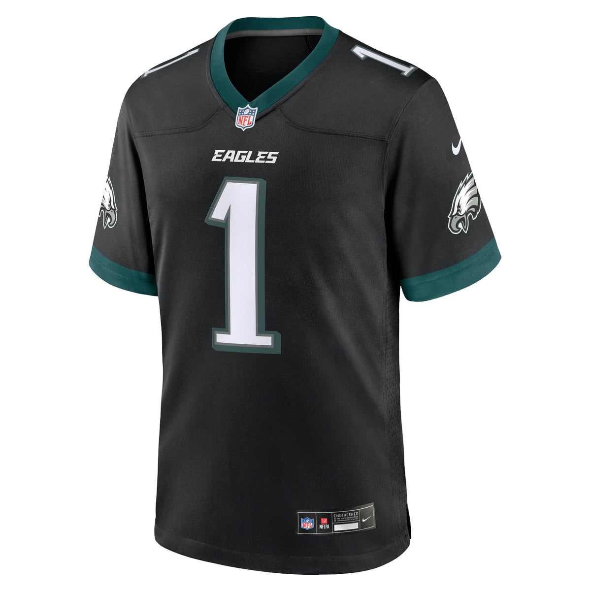 Men's Philadelphia Eagles Jalen Hurts Black Alternate Jersey
