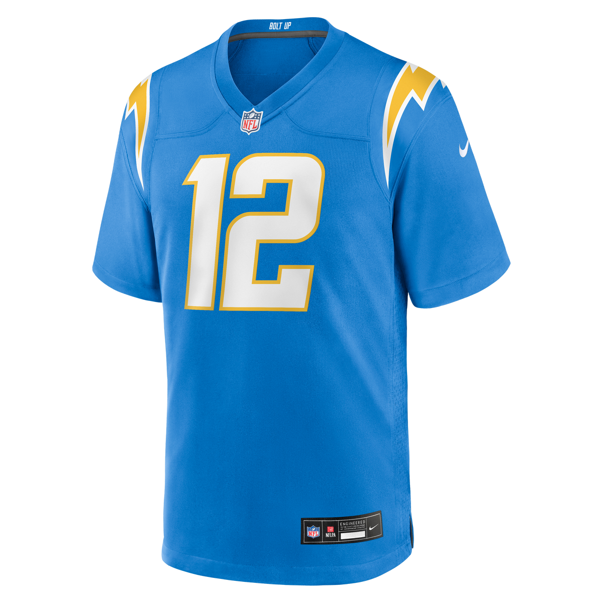 Men's Los Angeles Chargers Derius Davis Powder Blue Team Jersey