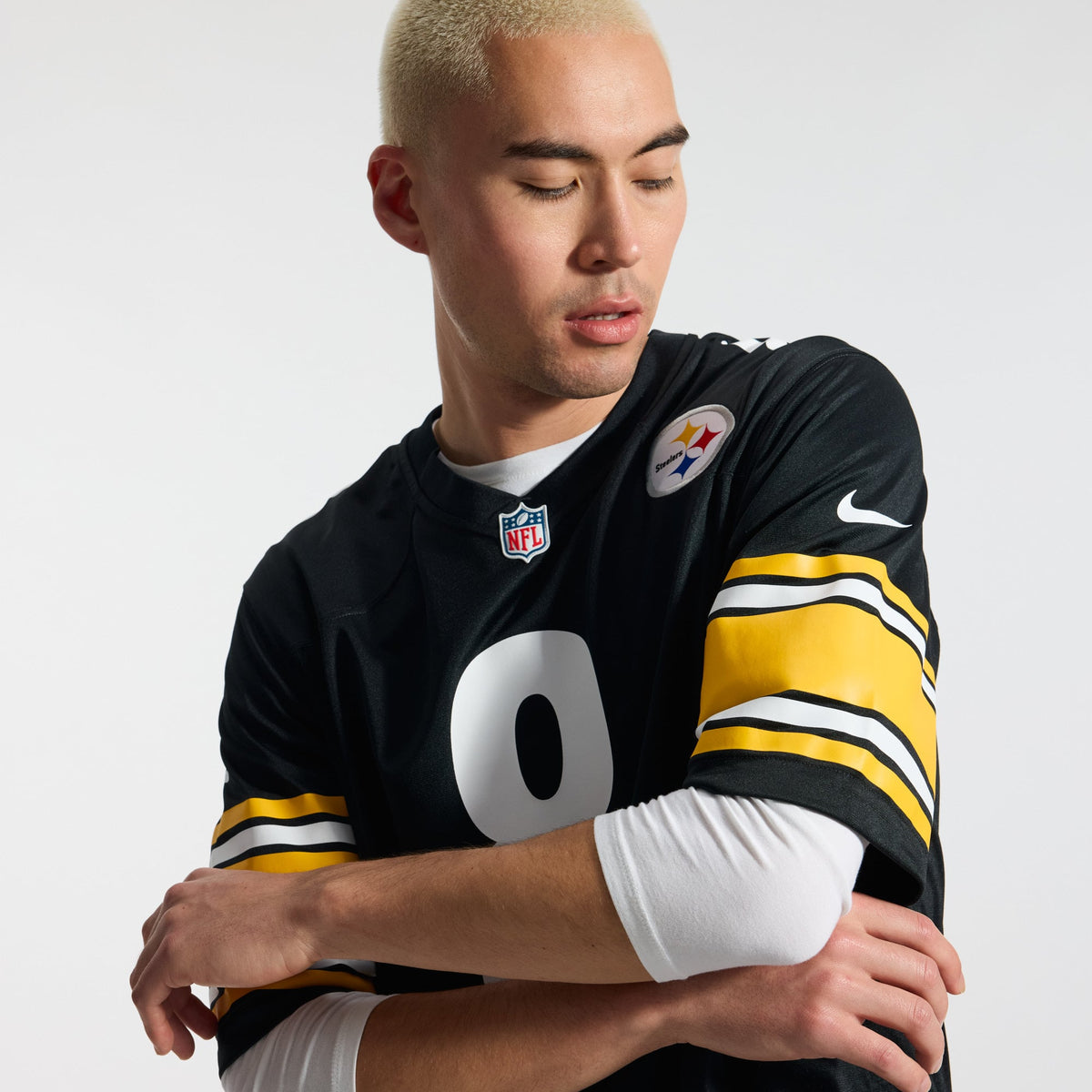 Men's Pittsburgh Steelers Aaron Rodgers Gold Alternate 1933 Throwback Jersey