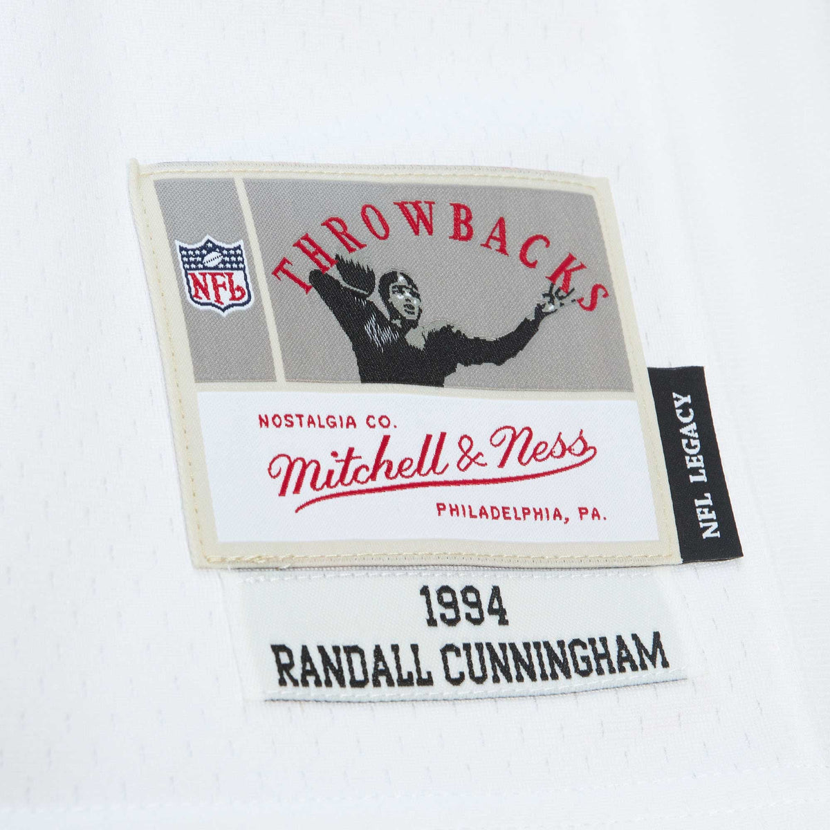 Men's Philadelphia Eagles Randall Cunningham White Legacy Replica Jersey