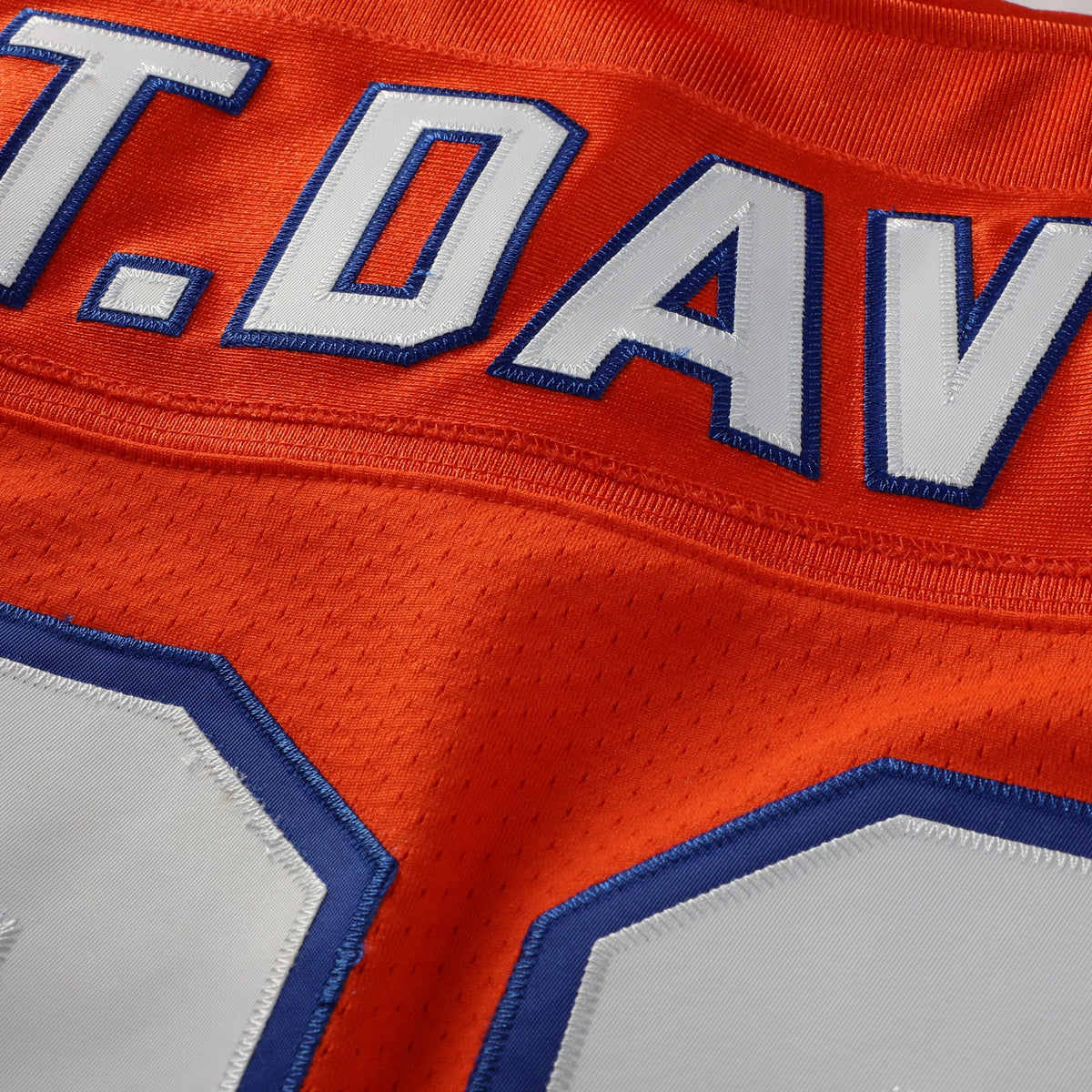 Men's Denver Broncos Terrell Davis Orange 1995 Throwback Retired Player Jersey