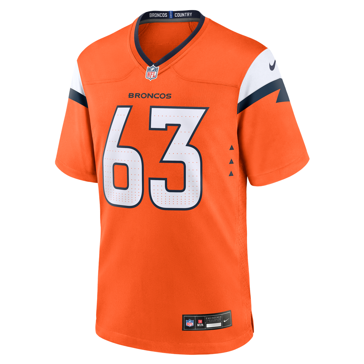 Men's Denver Broncos Alex Palczewski Orange Team Jersey