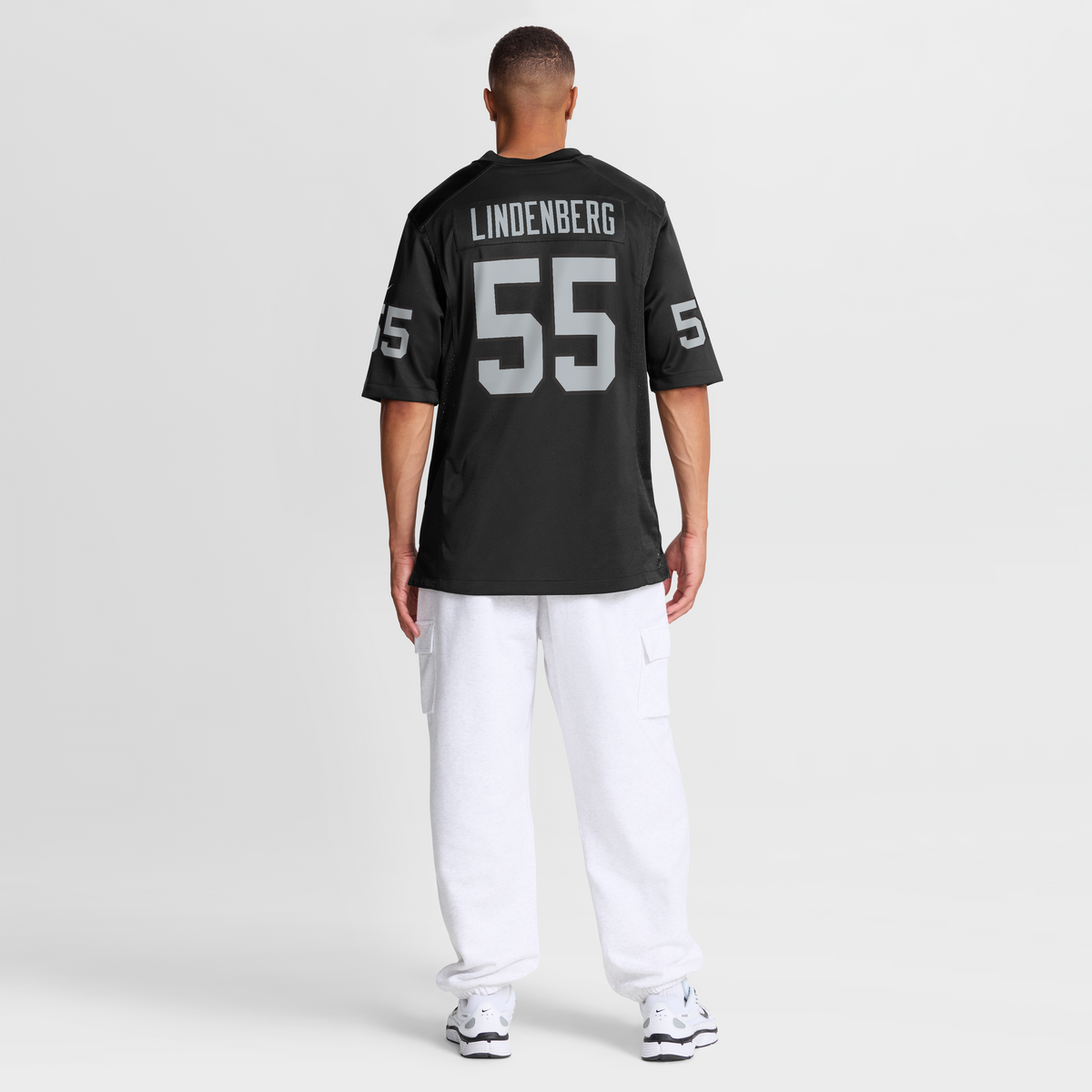 Men's Las Vegas Raiders Cody Lindenberg Black Team Jersey