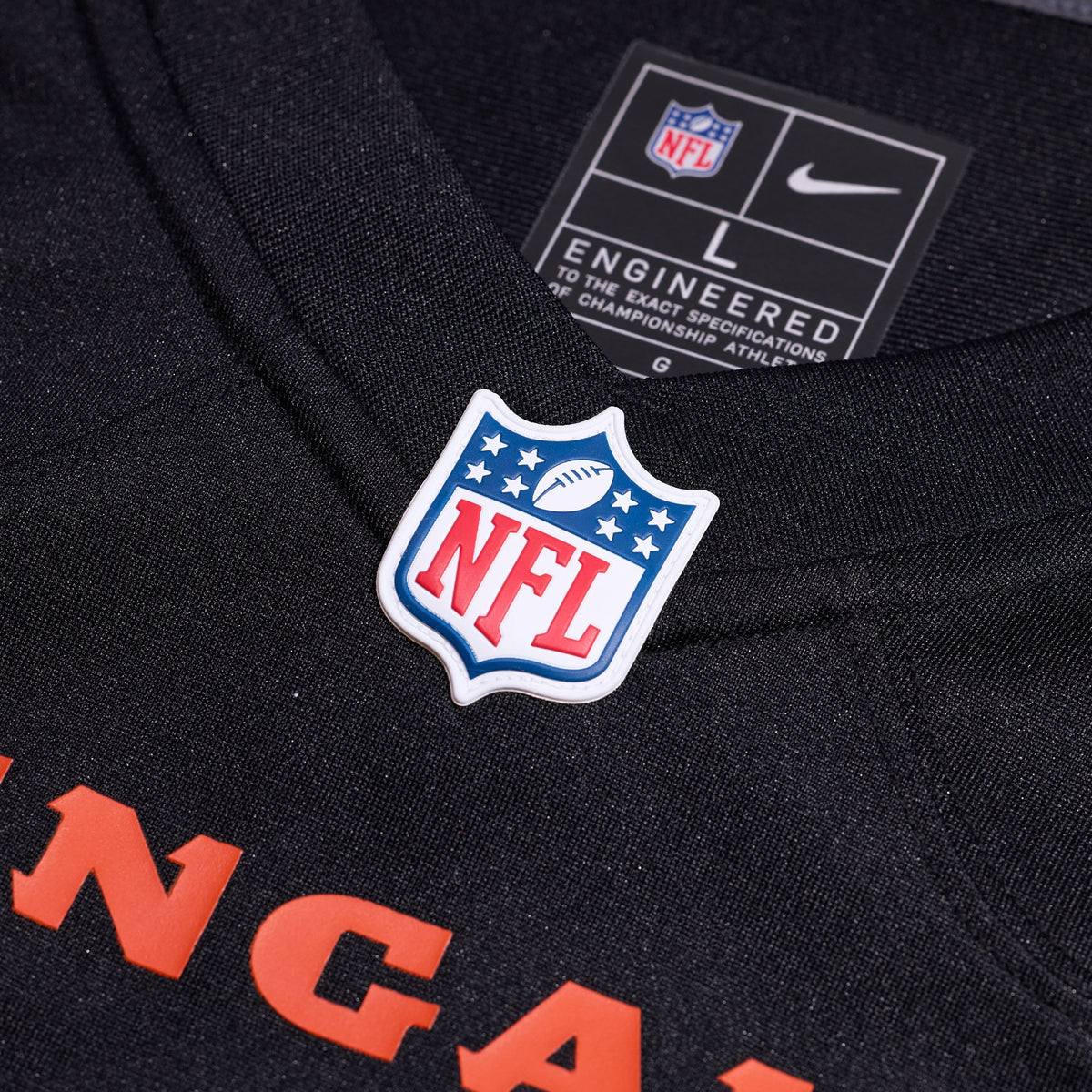 Men's Cincinnati Bengals Tee Higgins Black Game Player Jersey