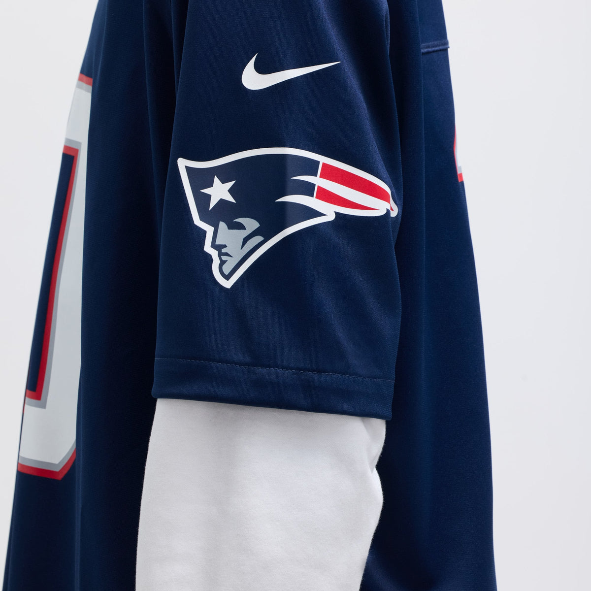 Men's New England Patriots Drake Maye Navy Player Jersey