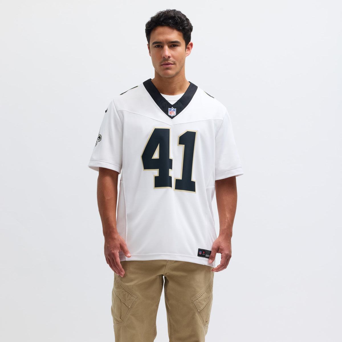 Men's New Orleans Saints Alvin Kamara White Jersey