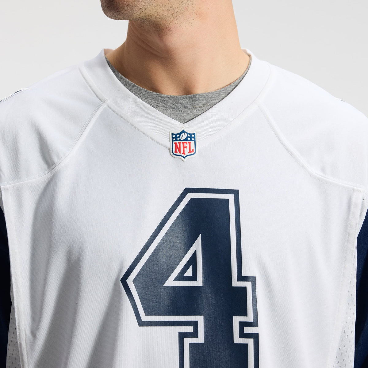 Men's Dallas Cowboys Dak Prescott White Alternate Game Team Jersey