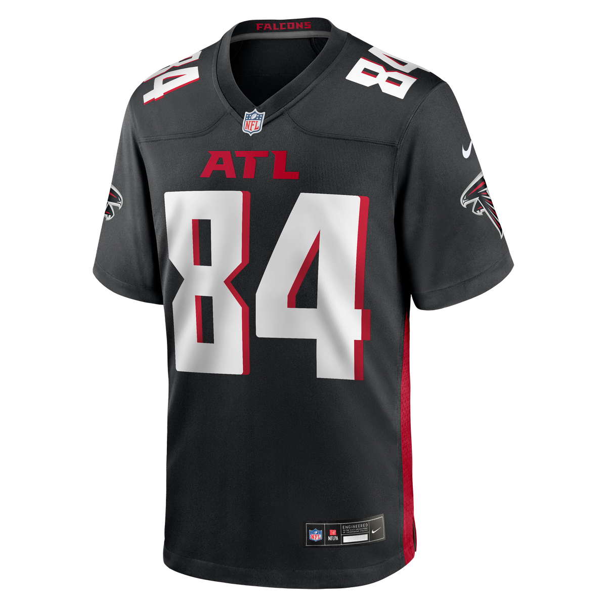 Men's Atlanta Falcons Alfred Jenkins Black Game Retired Player Jersey