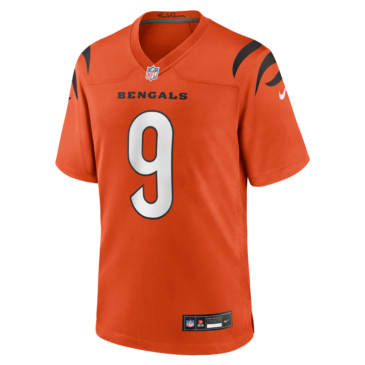 Men's Cincinnati Bengals Joe Burrow Orange Alternate Jersey