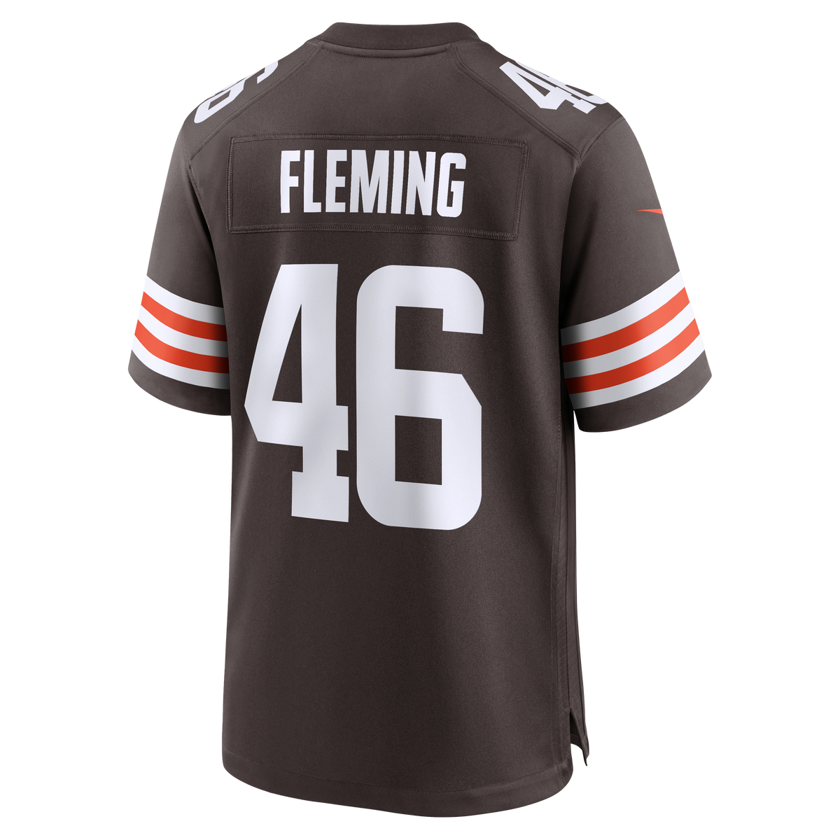 Men's Cleveland Browns Don Fleming Brown Retired Player Jersey